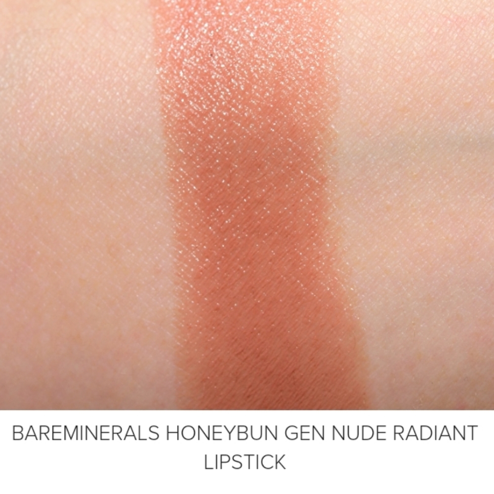 🌟🧚‍♀️HONEYBUN BareMinerals DISCONTINUED Gen Nude Radiant Lipstick NWT - Picture 4 of 7